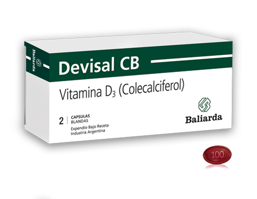 Devisal CB_100.000_10.png Devisal CB Vitamina D3 Deficiencia de vitamina D Devisal CB Colecalciferol vitaminoterapia osteoporosis Vitamina D3